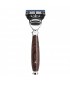 Aparat de barbierit compatibil Gillette Fusion cu maner din ebonita Muehle Purist R 58 F