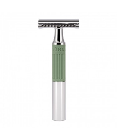 Aparat de ras clasic Safety Razor cu cap cu pieptene inchis si maner de metal Muehle R NEO 04 SR